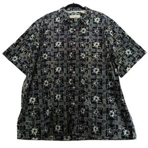 Island Republic‎ Men's Size XXL Button Shirt Aloha Floral Beach Short Sleeve VTG